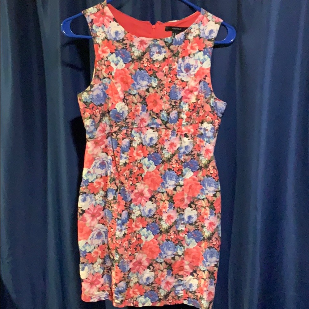 Pink Floral Party Dress